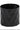 A faceted black metal planter with a geometric triangular pattern, shown on a plain white background.